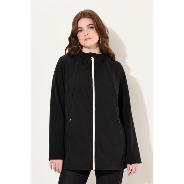 Damskie Kurtka softshell HYPRAR wodoodporna dwukierunkowy zamek odpinany kaptur. Czarne kurtki damskie Ulla Popken, plus size, bez wzorów, z elastanu, bez kaptura. Za 584.99 zł.