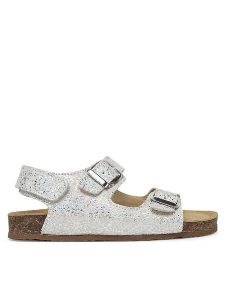 Primigi Sandały 7941733 D Biały. Białe sandały dziewczęce Primigi, ze skóry, bez obcasa, bez zapięcia. Za 269.99 zł.