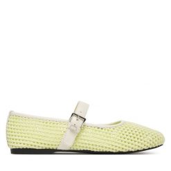 Baleriny Tommy Jeans. Białe balerinki damskie Tommy Jeans, bez wzorów, z jeansu. Za 409.99 zł.