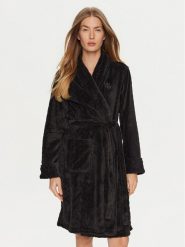 LAUREN RALPH LAUREN Szlafrok ILN42372F Czarny. Czarne szlafroki damskie Lauren Ralph Lauren, bez wzorów, z syntetyku, bez kaptura. Za 221.99 zł.
