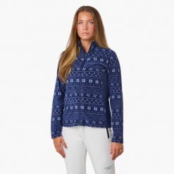 Bluza polarowa turystyka damska Swedemount Idre Fleece III wodoodporna. Niebieskie bluzy damskie SWEDEMOUNT, na zimę, bez wzorów, z polaru, bez kaptura. Za 129.99 zł.