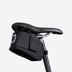 Torba rowerowa pod siodło Btwin Easy L 1 l odblaskowa. Czarne torebki klasyczne damskie ROCKRIDER, z materiału, bez dodatków. Za 59.99 zł.