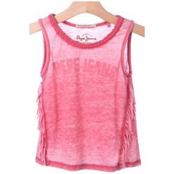 Pepe Jeans Podkoszulek Dziewczęcy Rena 152 Różowy. Czerwone koszulki i t-shirty dziewczęce Pepe Jeans, z jeansu. W wyprzedaży za 89.00 zł.