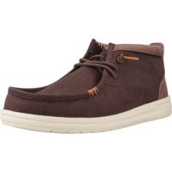 Buty HEY DUDE WALLY MID GRIPR VIN CLAS Brązowy. Brązowe obuwie trekkingowe damskie PRO BRANDS, z tkaniny, bez zapięcia. Za 334.99 zł.
