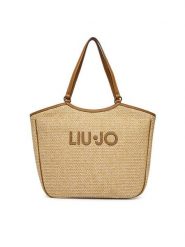 Liu Jo Torebka AA6208 T383A Beżowy. Brązowe shopper bag Liu Jo, bez wzorów, z materiału, bez dodatków. Za 559.99 zł.