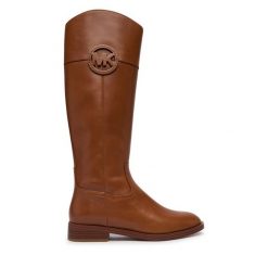 Kozaki MICHAEL Michael Kors. Brązowe kozaki damskie MICHAEL Michael Kors, bez obcasa, na płaskiej podeszwie, bez zapięcia. Za 1,239.00 zł.