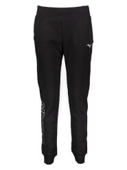 Mizuno Spodnie dresowe w kolorze czarnym rozmiar: XS. Czarne spodnie dresowe damskie Mizuno, xs, bez wzorów, z dresówki. Za 87.81 zł.