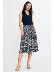Nife Spódnica w kolorze granatowo-białym rozmiar: 38. Niebieskie spódnice damskie Nife, bez wzorów, midi. Za 126.15 zł.