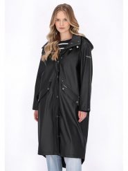 Schmuddelwedda Płaszcz przeciwdeszczowy w kolorze czarnym rozmiar: L. Czarne płaszcze damskie Schmuddelwedda, l, bez wzorów, bez kaptura. Za 217.99 zł.