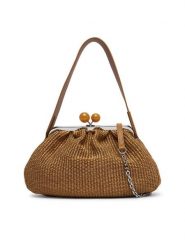 Weekend Max Mara Torebka 2615511105650 Pomarańczowy. Brązowe torebki wieczorowe damskie Weekend Max Mara, bez wzorów, z materiału, bez dodatków. Za 1,579.00 zł.