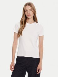 Calvin Klein T-Shirt LV044C216G Biały Regular Fit. Białe t-shirty damskie Calvin Klein, m, bez wzorów, z bawełny, bez kołnierzyka. Za 139.99 zł.