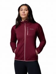 Columbia Kurtka polarowa "Essential Hike Grid" w kolorze czerwonym rozmiar: XS. Czerwone kurtki damskie Columbia, xs, bez wzorów, z polaru, bez kaptura. Za 239.95 zł.