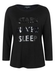 More & More Koszulka w kolorze czarnym rozmiar: 38. Czarne bluzki damskie More & More, bez wzorów, bez kołnierzyka, bez ramiączek. Za 91.34 zł.