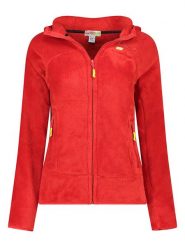 Canadian Peak Kurtka polarowa "Upaloodeak" w kolorze czerwonym rozmiar: XXL. Czerwone kurtki damskie Canadian Peak, xxl, bez wzorów, z polaru, bez kaptura. Za 82.99 zł.