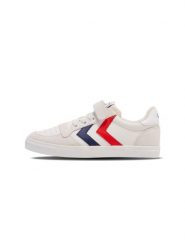 Sneakersy dla dzieci Hummel Slimmer Stadil Leather Low. Białe kurtki sportowe damskie Hummel, s, bez wzorów, z materiału, bez kaptura. Za 185.50 zł.