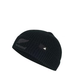 Czapka typu beanie All Blacks. Czarne czapki damskie Adidas, bez wzorów, z dzianiny. Za 129.00 zł.