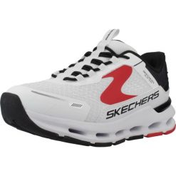 Buty SKECHERS GLIDE STEP PLUS VISTA LANE Biały. Białe obuwie trekkingowe damskie Skechers, z syntetyku, bez zapięcia. Za 280.99 zł.