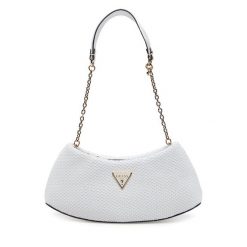 Torebka Guess. Czarne listonoszki damskie Guess, z aplikacjami, bez dodatków. Za 649.99 zł.