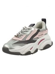 Steve Madden Sneakersy w kolorze jasnoróżowo-srebrno-białym rozmiar: 40. Białe obuwie sportowe damskie Steve Madden, z materiału, bez zapięcia. Za 217.99 zł.