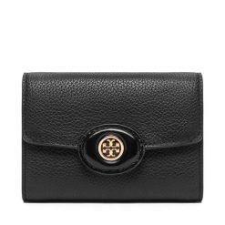 Portfel Tory Burch. Czarne portfele damskie Tory Burch, bez wzorów. Za 509.99 zł.