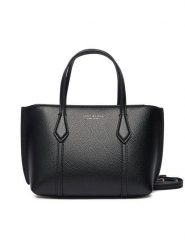 Tory Burch Torebka Perry Mini Tote 175548 Czarny. Czarne torebki klasyczne damskie Tory Burch, ze skóry, bez dodatków. Za 1,489.00 zł.