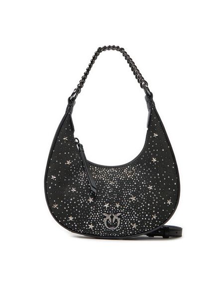 PINKO Torebka Brioche Hobo Mini AI 24-25 PLTT 101433 A20F Czarny. Czarne listonoszki damskie Pinko, bez wzorów, ze skóry, bez dodatków. Za 909.99 zł.