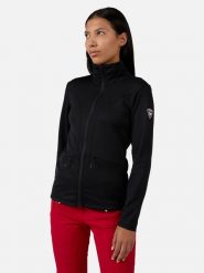 ROSSIGNOL Kurtka polarowa "Blackside" w kolorze czarnym rozmiar: L. Czarne kurtki damskie Rossignol, l, bez wzorów, z materiału, bez kaptura. Za 266.66 zł.