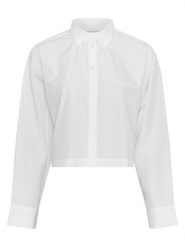 MOSS COPENHAGEN Bluzka "Liene" w kolorze białym rozmiar: XS/S. Białe bluzki damskie Moss Copenhagen, s, bez wzorów, z bawełny, bez kołnierzyka, bez ramiączek. Za 160.96 zł.