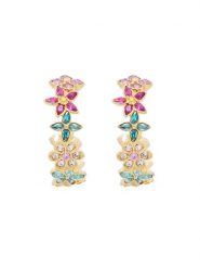 Guess Kolczyki JUBE06 031JW Złoty. Żółte kolczyki damskie Guess, metalowe. Za 252.99 zł.