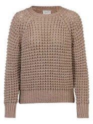 Herrlicher Sweter "Narlina" w kolorze beżowym rozmiar: S. Brązowe swetry klasyczne damskie Herrlicher, s, ze splotem, bez kołnierzyka. Za 173.99 zł.