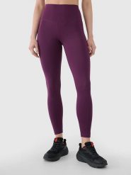 4F Legginsy sportowe w kolorze fioletowym rozmiar: XS. Różowe legginsy damskie 4F, xs, bez wzorów, z materiału. Za 52.67 zł.