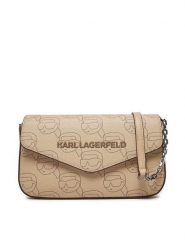 KARL LAGERFELD Torebka A1W32045 Beżowy. Brązowe torebki wieczorowe damskie KARL LAGERFELD, bez wzorów, ze skóry, bez dodatków. Za 469.99 zł.