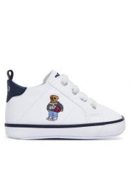 Polo Ralph Lauren Sneakersy RL06180101 Biały. Białe buty sportowe chłopięce Polo Ralph Lauren, ze skóry, bez zapięcia. Za 369.99 zł.