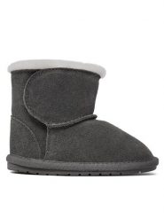 EMU Australia Śniegowce Toddle B10737 Szary. Szare kozaki dziewczęce EMU Australia, bez wzorów, ze skóry, bez obcasa, bez zapięcia. Za 259.99 zł.