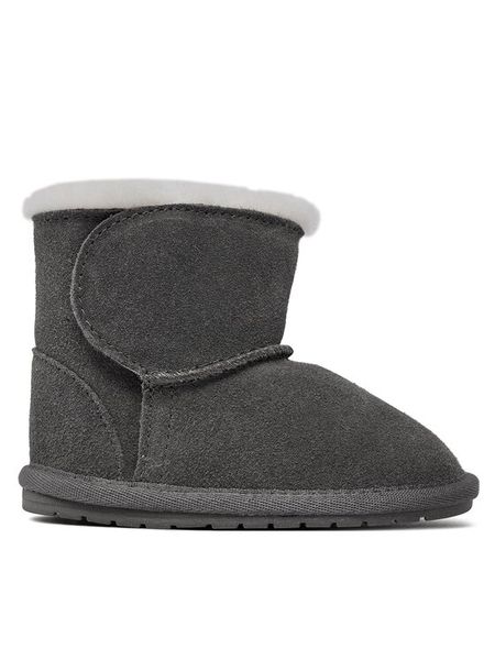 EMU Australia Śniegowce Toddle B10737 Szary. Szare kozaki dziewczęce EMU Australia, bez wzorów, ze skóry, bez obcasa, bez zapięcia. Za 169.99 zł.