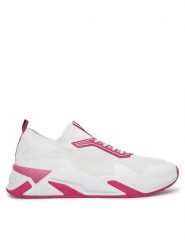 Guess Sneakersy FLPGAX FAB12 Biały. Białe obuwie sportowe damskie Guess, z materiału, bez zapięcia. Za 269.99 zł.
