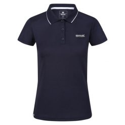 Koszulka Polo Damska Maverick V. Niebieskie koszulki damskie Regatta, bez wzorów, bez kołnierzyka, bez ramiączek. Za 73.99 zł.