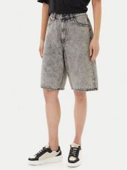 Volcom Szorty jeansowe Beeggy B2012504 Szary Baggy Fit. Szare szorty damskie Volcom, bez wzorów, z bawełny. W wyprzedaży za 279.99 zł.