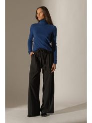 Perfect Cashmere Kaszmirowy golf w kolorze granatowym rozmiar: XL. Niebieskie golfy damskie Perfect Cashmere, xl, bez wzorów, z kaszmiru, bez ramiączek. Za 347.99 zł.