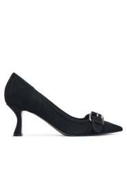 Guess Czółenka FLFAND SUE08 Czarny. Czarne czółenka damskie Guess, z aplikacjami, ze skóry, bez obcasa. Za 584.99 zł.