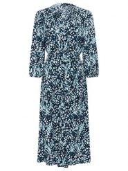 Olsen Sukienka w kolorze czarno-niebieskim rozmiar: 36. Czarne sukienki damskie Olsen, bez wzorów, z tkaniny, bez ramiączek. Za 165.99 zł.