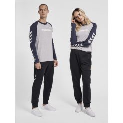 Koszulka z długim rękawem Hummel Legacy Blocked. Szare bluzki damskie Hummel, xs, bez wzorów, bez kołnierzyka, bez ramiączek. Za 136.00 zł.