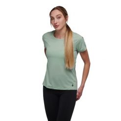 Koszulka turystyczna damska Black Diamond Lightwire SS Tech. Czerwone bluzki damskie Black Diamond, m, bez wzorów, bez kołnierzyka, bez ramiączek. Za 134.99 zł.