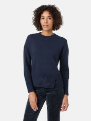 Gerry Weber Sweter w kolorze granatowym rozmiar: 36. Niebieskie swetry klasyczne damskie Gerry Weber, z wełny, bez kołnierzyka. Za 127.35 zł.