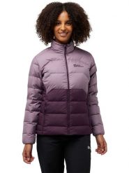 Jack Wolfskin Kurtka puchowa "Ather" w kolorze fioletowym rozmiar: S. Różowe kurtki damskie Jack Wolfskin, s, bez wzorów, z puchu, bez kaptura. Za 448.99 zł.