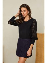 Soft Cashmere Sweter w kolorze czarnym rozmiar: 38/40. Czarne swetry klasyczne damskie Soft Cashmere, z kaszmiru, bez kołnierzyka. Za 177.10 zł.
