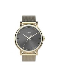 Timex Zegarek Transcend TW2W19500 Złoty. Żółte, analogowe zegarki damskie Timex, złote. Za 319.99 zł.