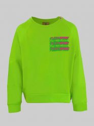 Plein Sport Bluza w kolorze jasnozielonym rozmiar: M. Zielone bluzy damskie Plein Sport, m, bez wzorów, z bawełny, bez kaptura. Za 172.49 zł.
