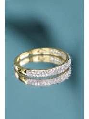 Maison héritage PARIS Złoty pierścionek "Alliance Granité" z diamentami rozmiar: 50. Żółte pierścionki damskie maison héritage PARIS, z diamentem, złote. Za 1,652.99 zł.