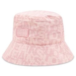 Kapelusz Tommy Jeans. Czerwone kapelusze damskie Tommy Jeans, bez wzorów, z jeansu. Za 249.99 zł.